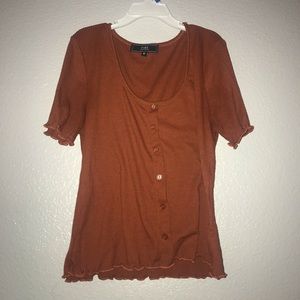 Pumpkin brown top